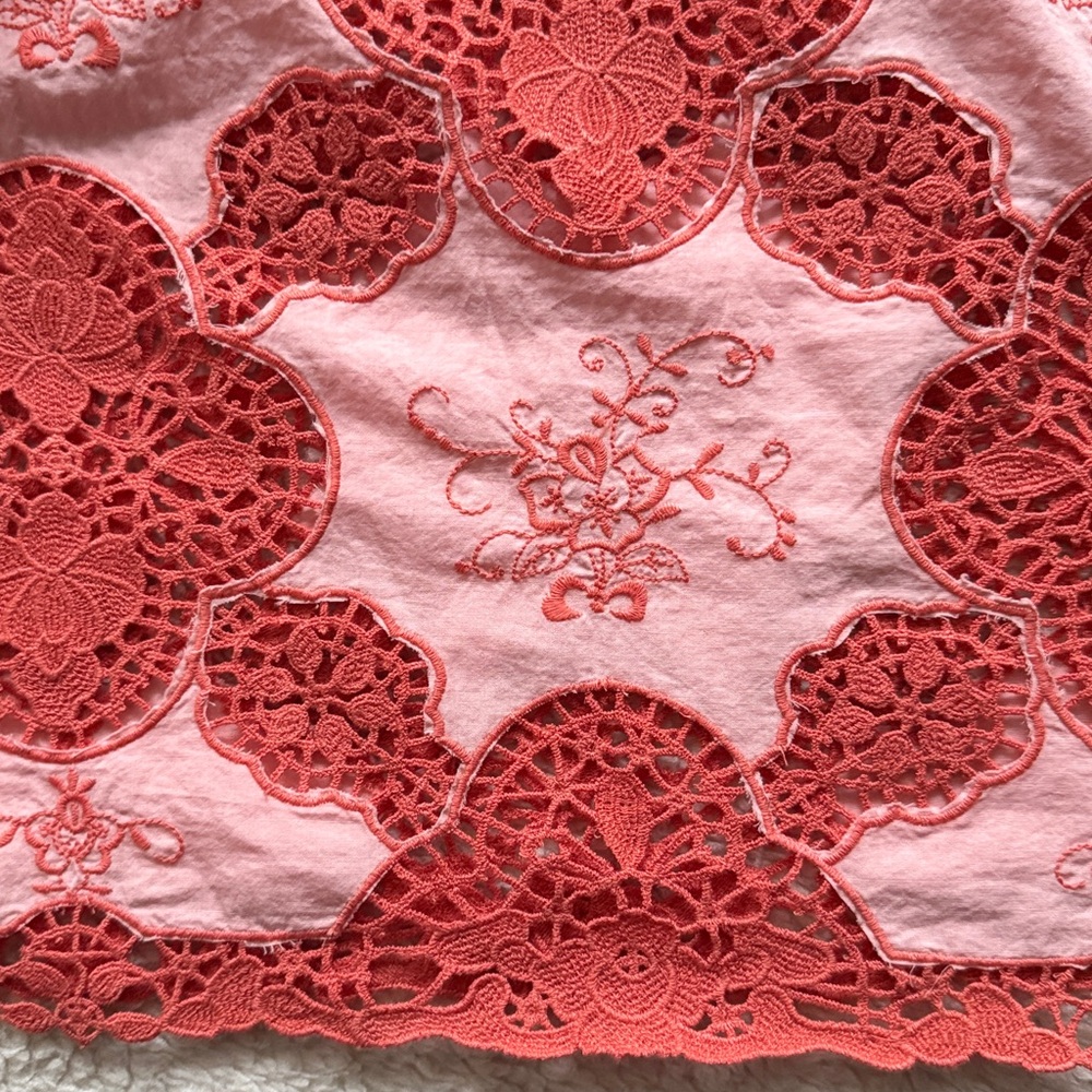 Anthropologie Cotton Puff-Sleeved Cutwork Blouse - Picture 7 of 12